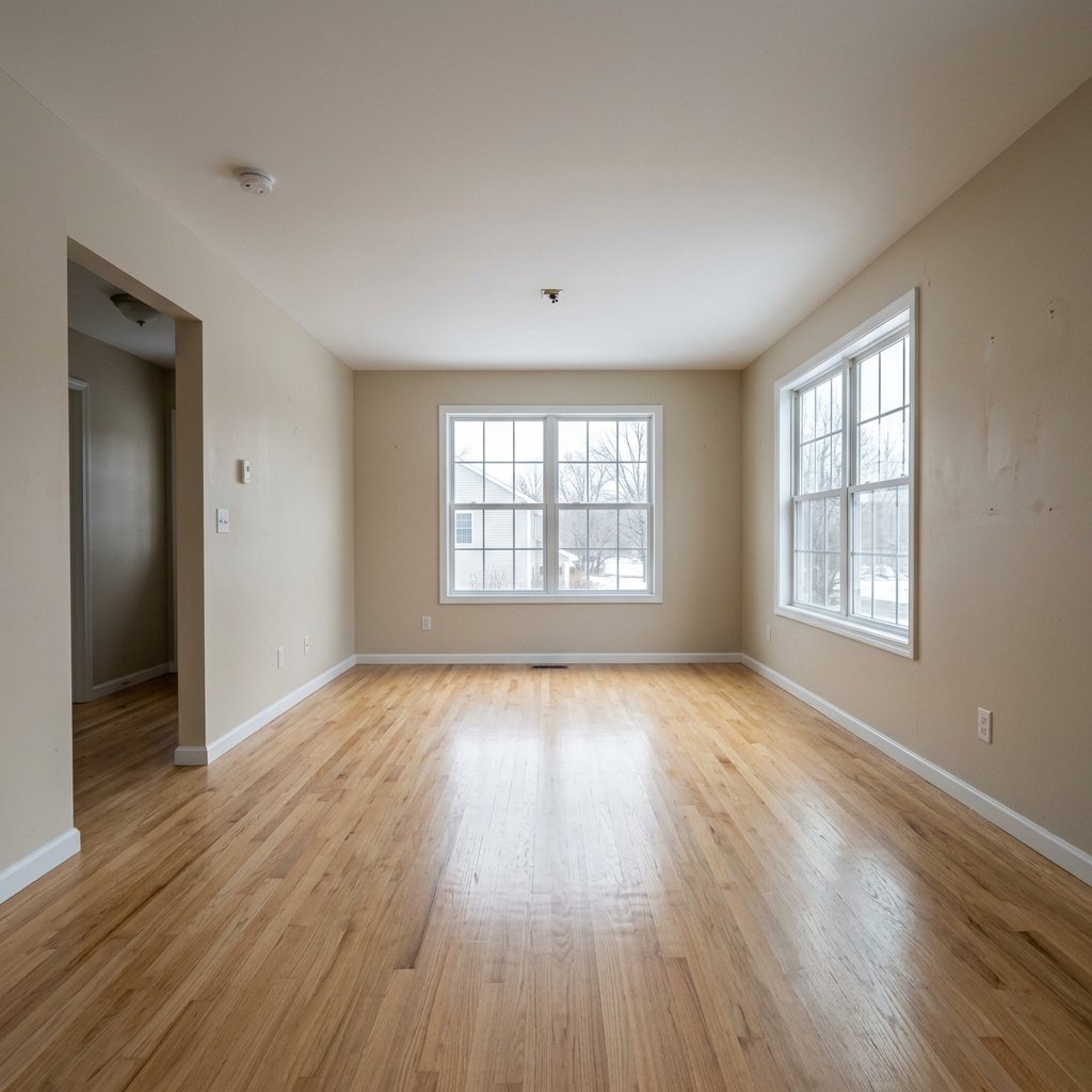 Before staging - empty room